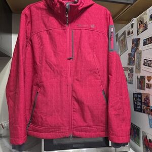 Free Country Vibrant Pink Fleece Jacket Women Plus Size XXL